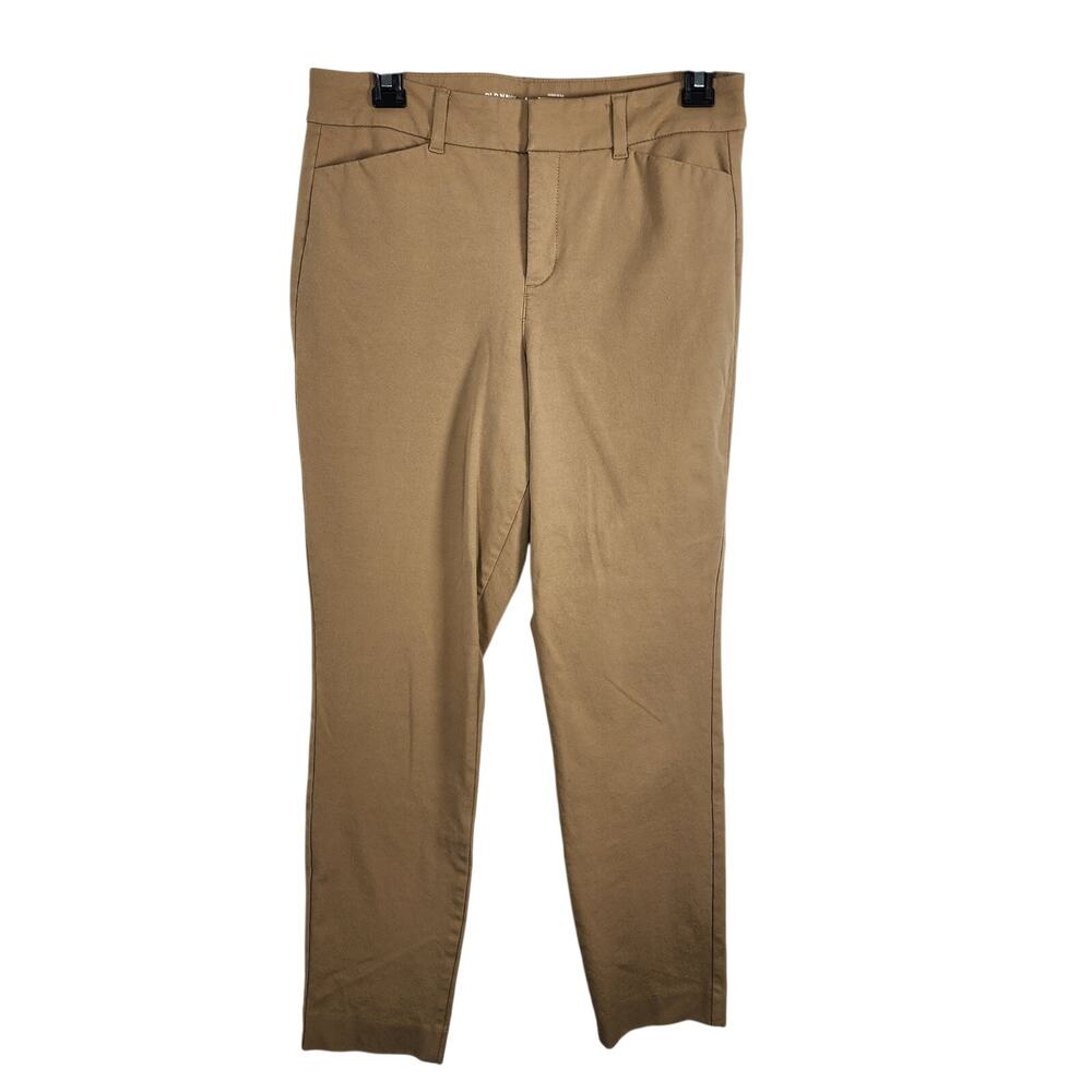 Old Navy Womens High-Waisted Pixie Skinny Ankle Pants Size 6 Beige Stretch Twill